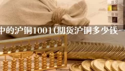 期货中的沪铜1001(期货沪铜多少钱一个点)