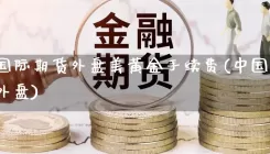 中阳国际期货外盘美黄金手续费(中国国际期货外盘)